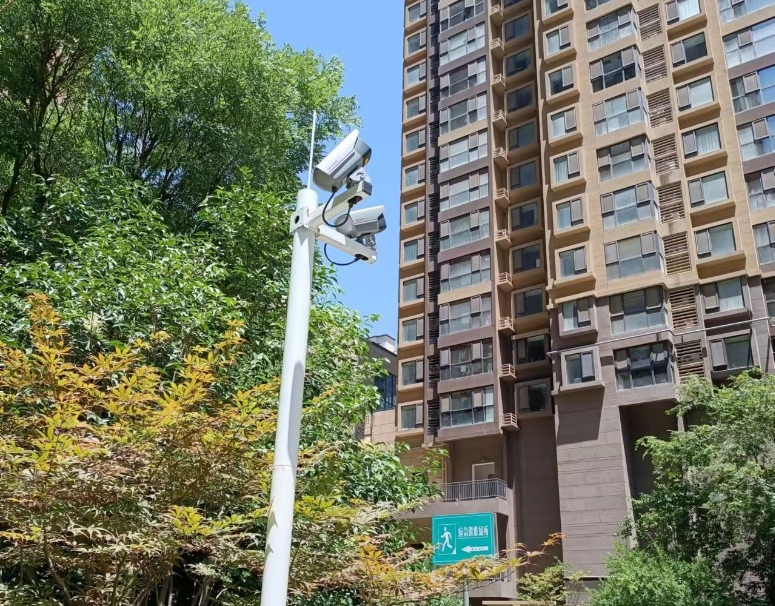 防高空坠物设备 供图/西安万科翡翠天誉