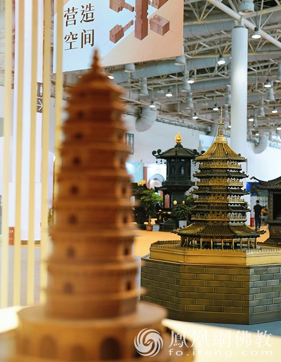 建筑模型（图片来源：凤凰网佛教 摄影：耿豪）