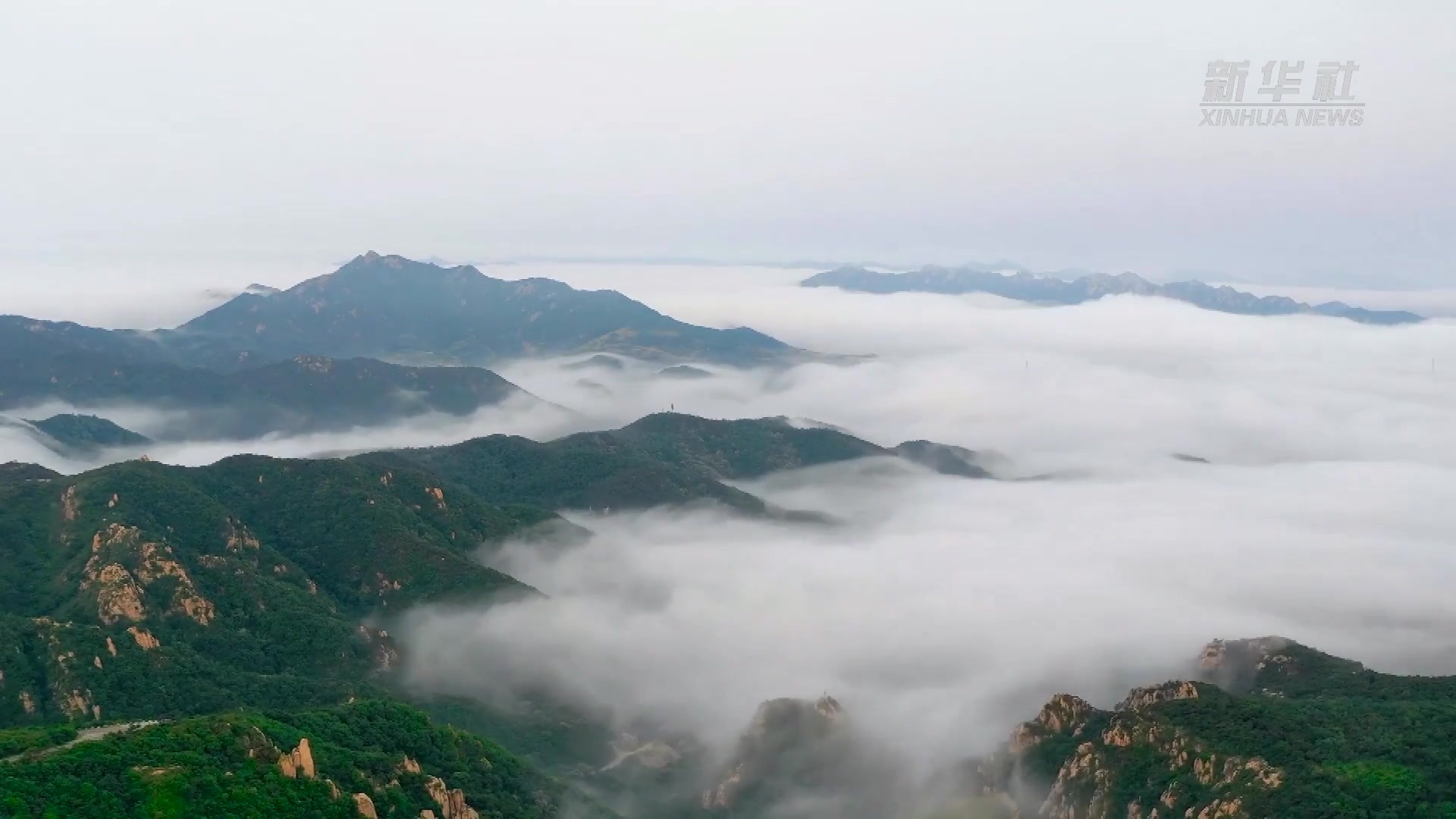 山东五莲：九仙山云海美如仙境