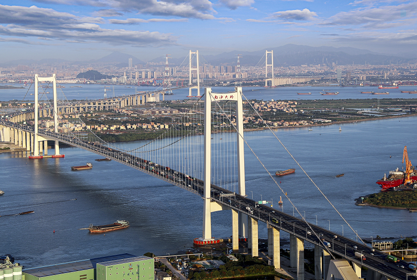 南沙大桥.周智群拍摄(资料图片)