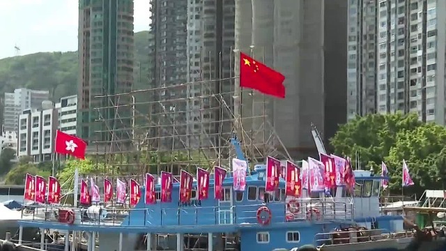 香港渔民筹备渔船维港巡游 庆祝香港回归