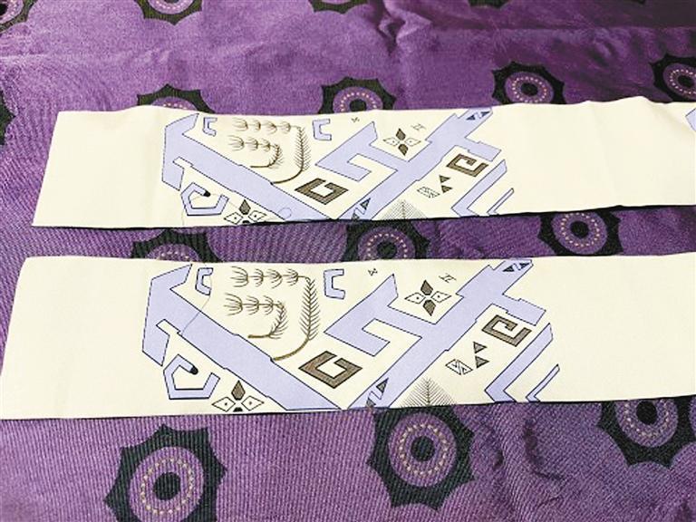 根据百戏俑服饰复原的衣物纹饰 秦始皇帝陵博物院供图