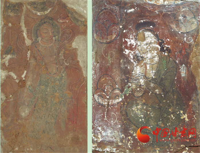武威天梯山石窟在1959年整体搬迁时发现的北凉壁画