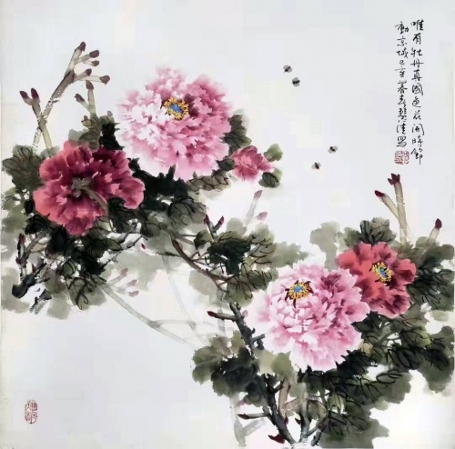 春深似海画家王慧清笔下的牡丹世界