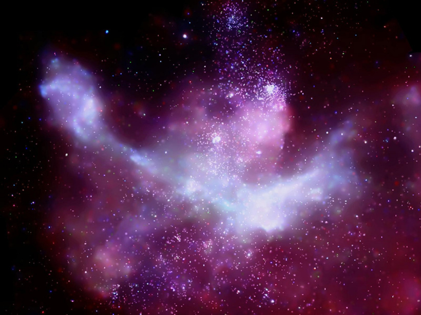 粉红色的星云