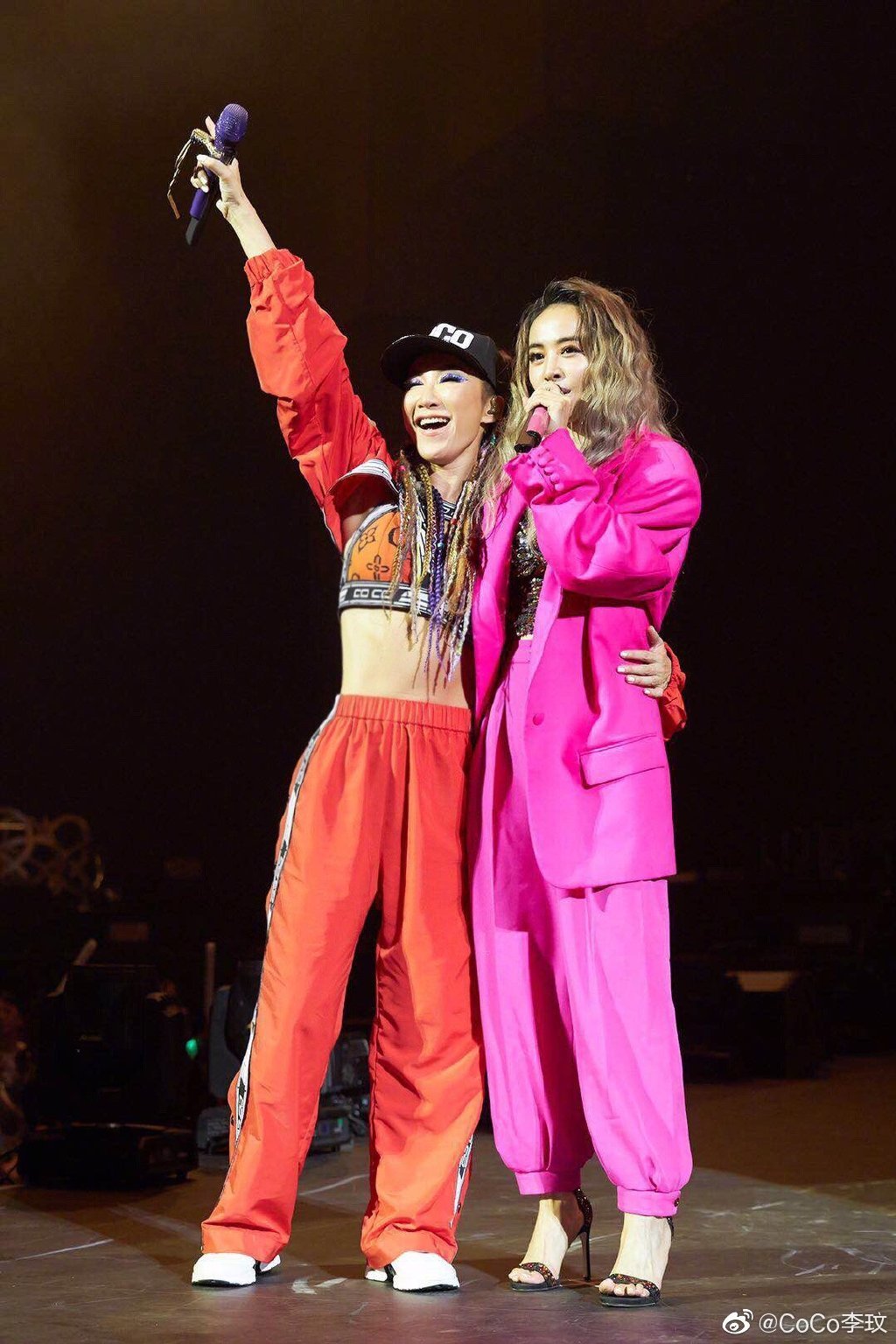 李玟曾邀请蔡依林担任其演唱会嘉宾 图片来自其微博
