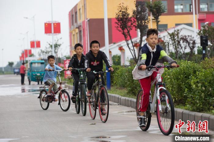 菏泽长兴集乡兴东社区的小朋友们。(资料图) 菏泽宣传部供图