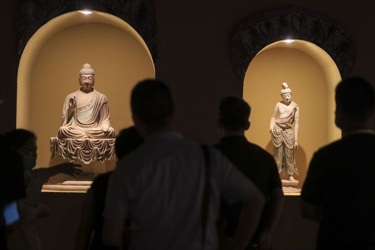 洞窟实景、等比彩塑、高保真壁画……“数字敦煌展”在京展三年