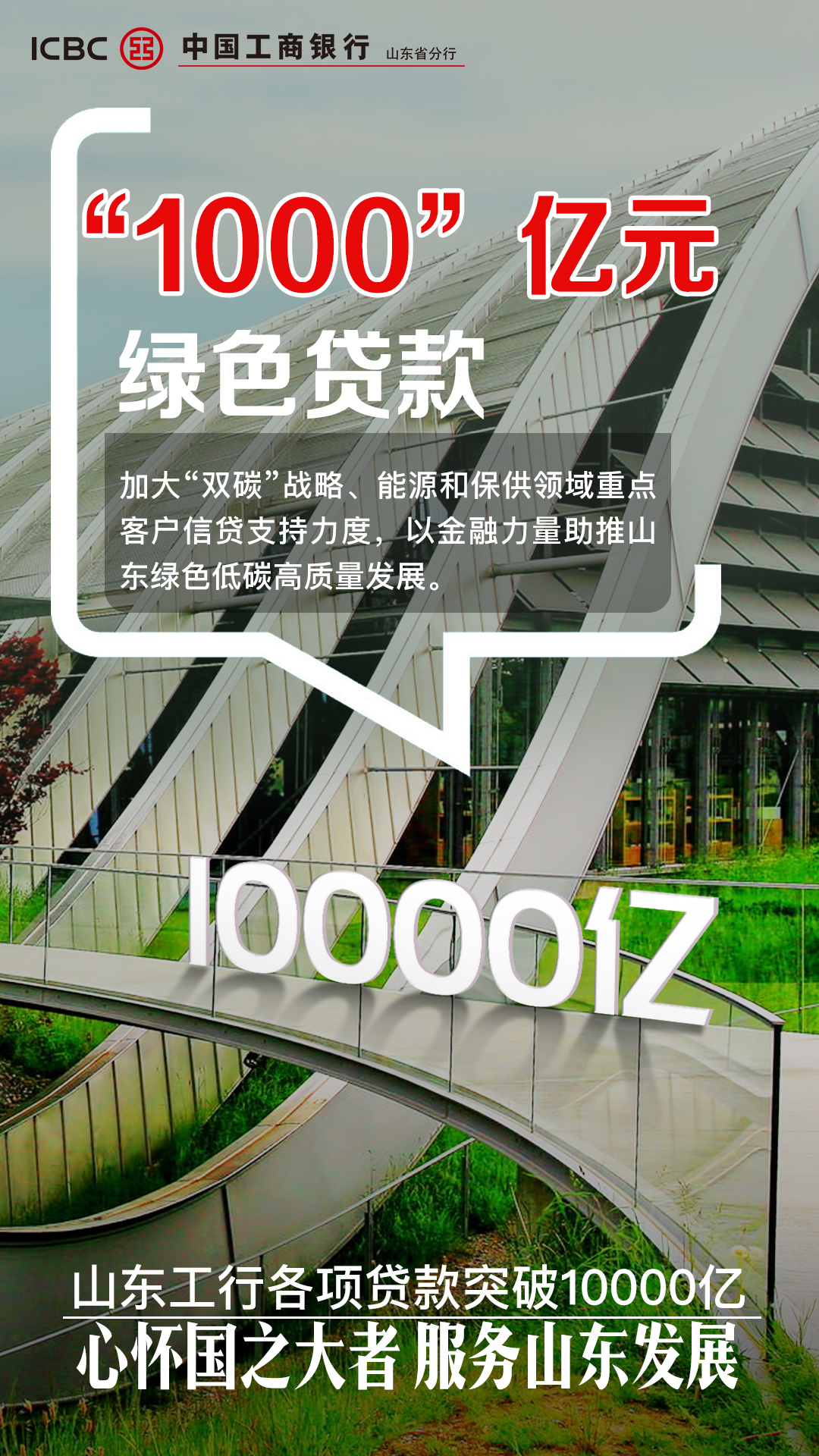 数说山东工行各项贷款突破1万亿元