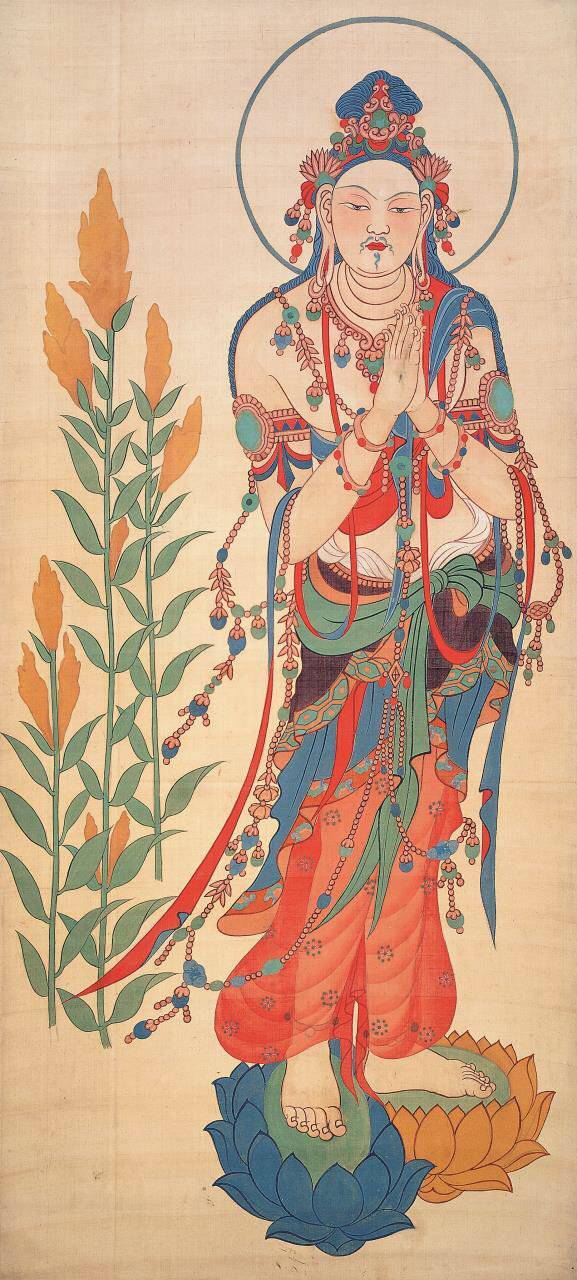 张大千临摹初唐·璎珞大士像轴