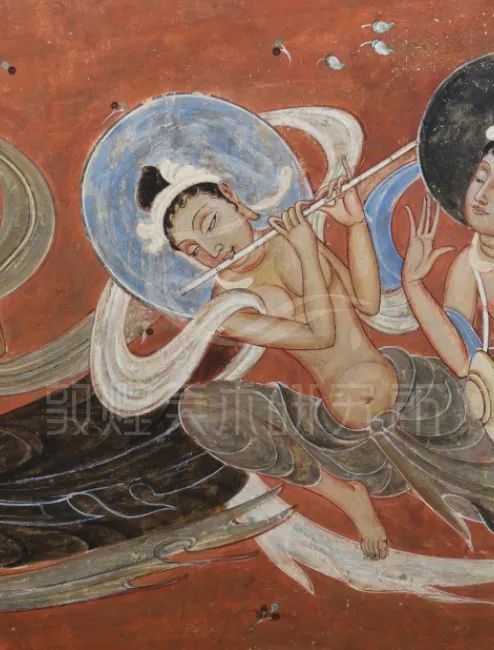 ▲伎乐天&middot;北魏 敦煌美术研究所藏品