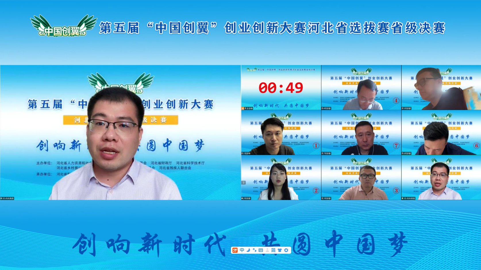 第五届“中国创翼”创业创新大赛河北选拔赛省级决赛开赛