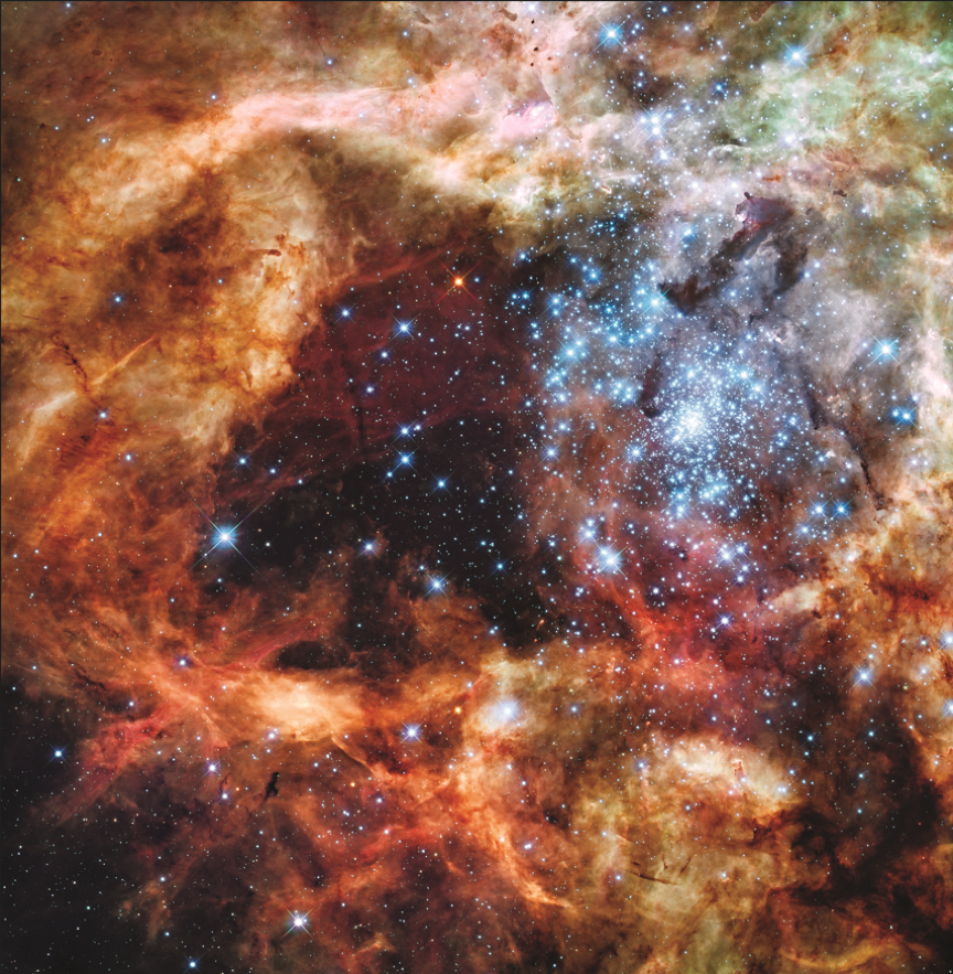 《太空之眼：哈勃望远镜25年太空探索全记录》内页插图。