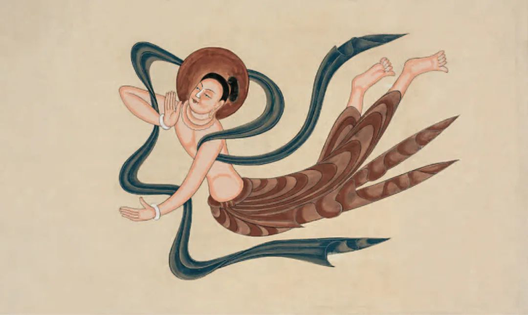 飞天,莫高窟第263窟,北魏 关友惠,1960年