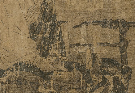 图1-3.辽博本《萧翼赚兰亭》辩才局部