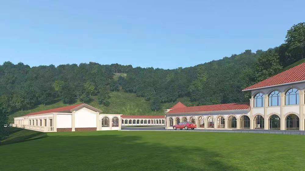 天蕴霸下意城堡康养中心示意图