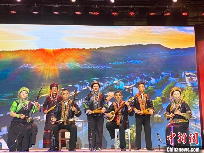 图为壮剧培训班成果展演现场。　朱瑞璇 摄