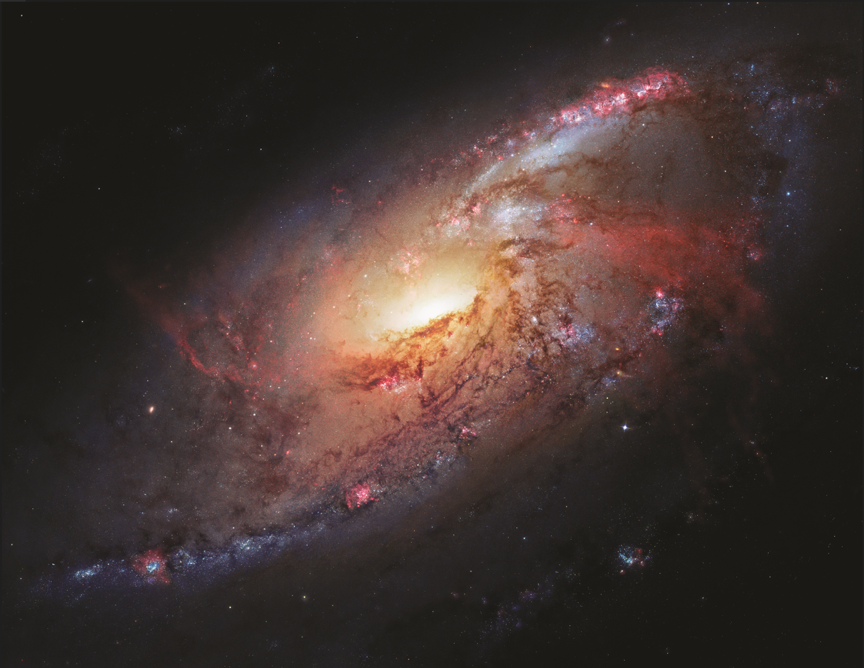 《太空之眼：哈勃望远镜25年太空探索全记录》内页插图。