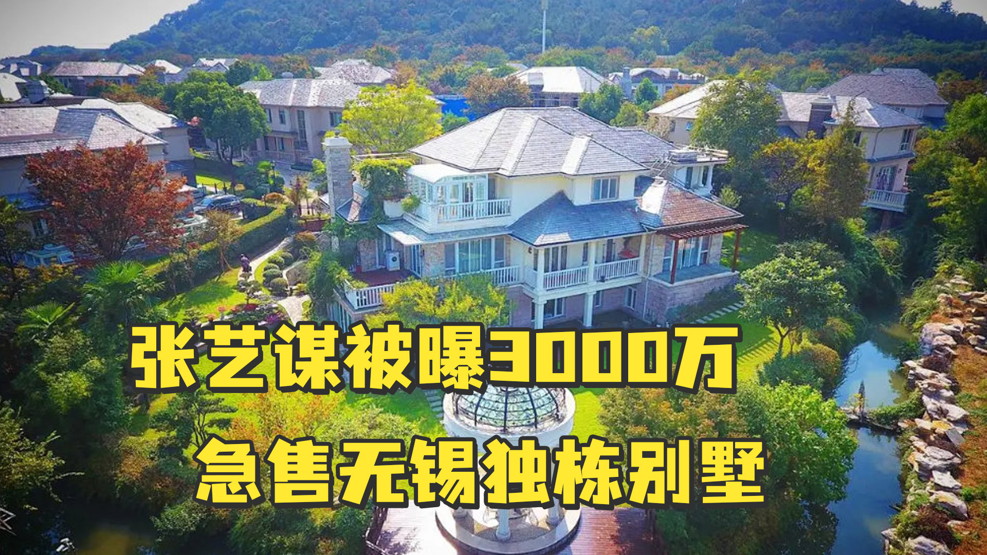 张艺谋被曝3000万急售无锡独栋别墅