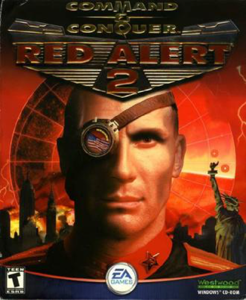 《红色警戒2》游戏封面。