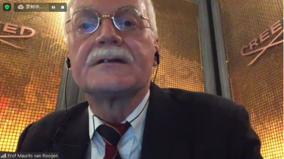 全球大学联盟首席执行官Maurits Van Rooijen教授发言