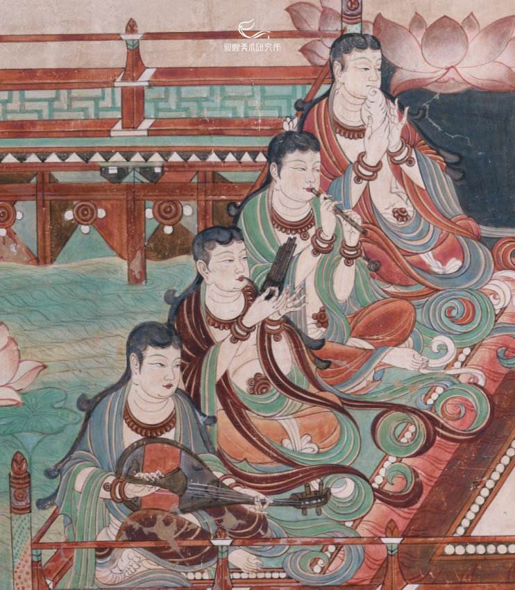 敦煌美术研究所馆藏作品&middot;舞乐图（局部）