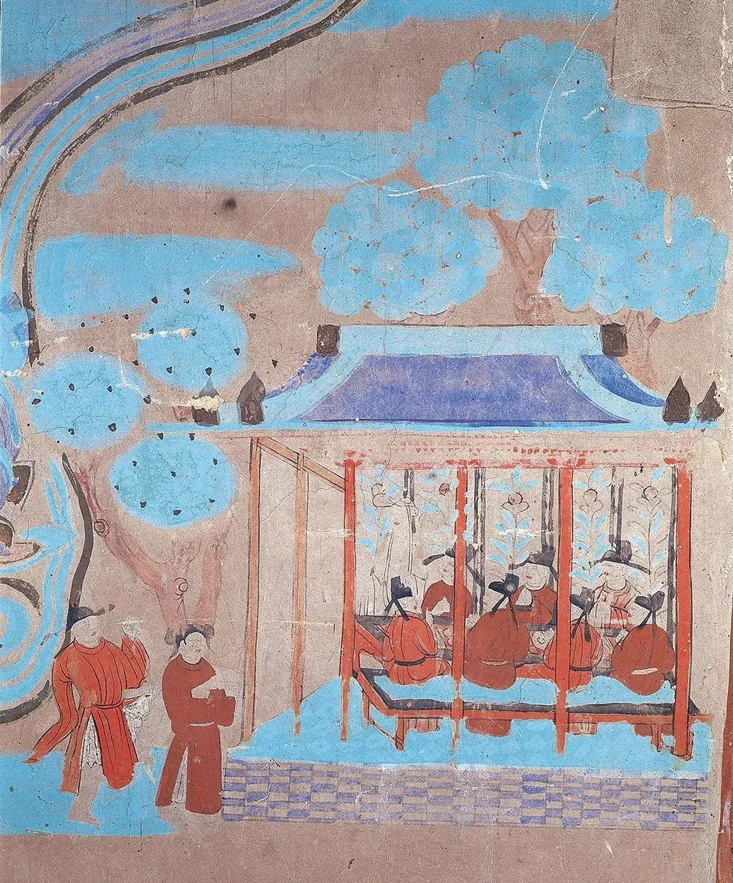 莫高窟第108窟 宅子酒肆 中唐（图|敦煌研究院）