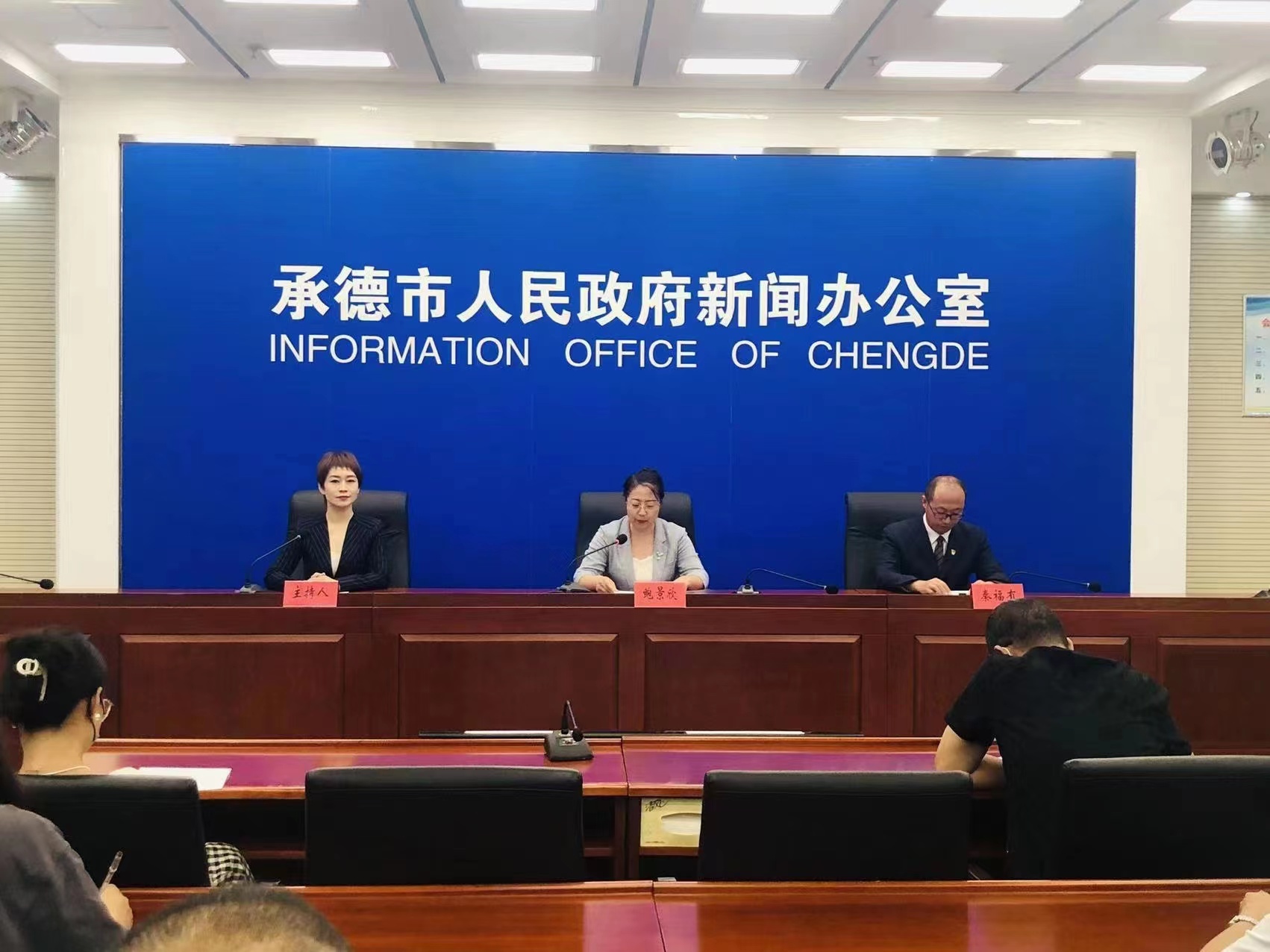 发布会现场 王占平摄