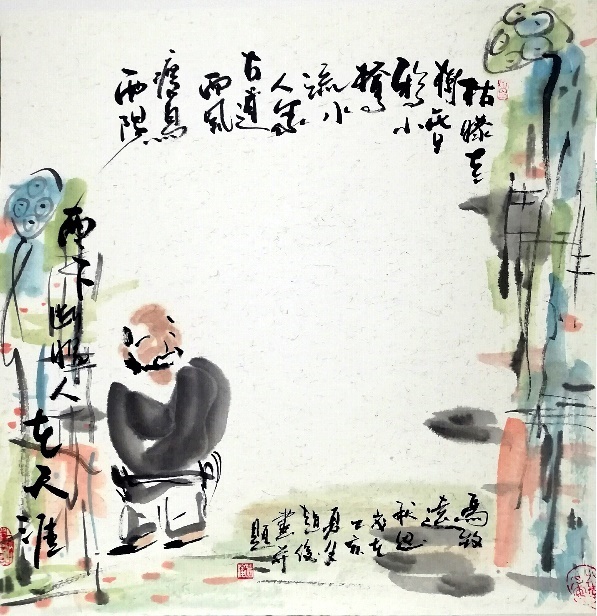 ▲溪花与禅意，相对亦忘言