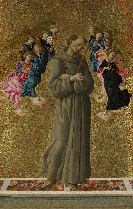 波提切利，《圣·弗朗西斯画像》，约1475-1480，英国国家美术馆藏