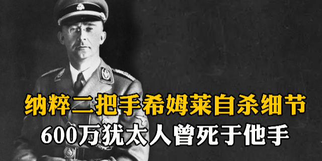 希特勒头号刽子手希姆莱自杀细节：检查口腔时瞬间咬破氰化物