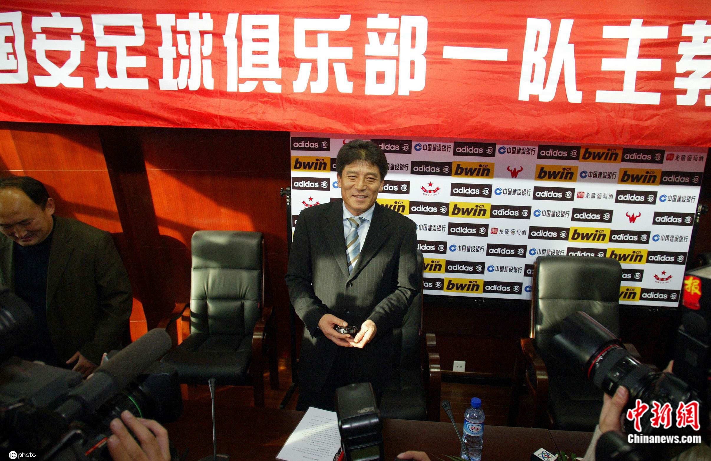 2006年底,李章洙就任北京国安足球俱乐部主帅。图片来源:IC photo