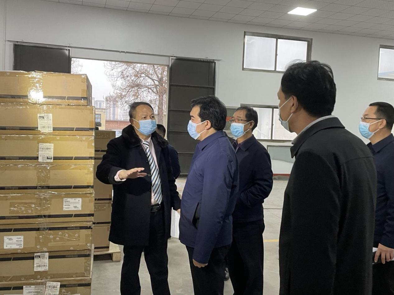 正定县委书记王俊红到石家庄牛博科技有限公司调研项目建设