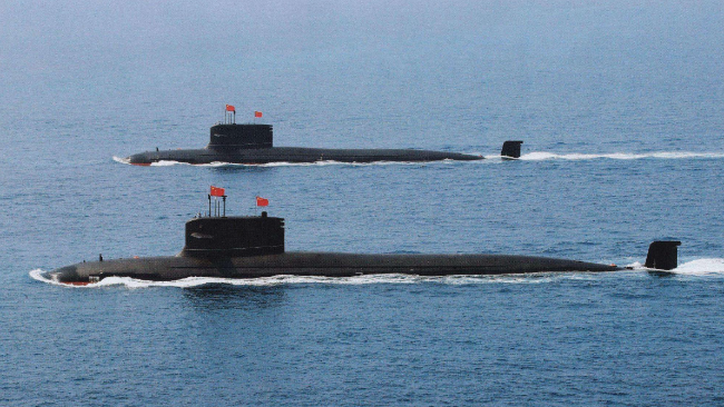 核潜艇参演 解放军台海演习首次组织航母编队威慑演练