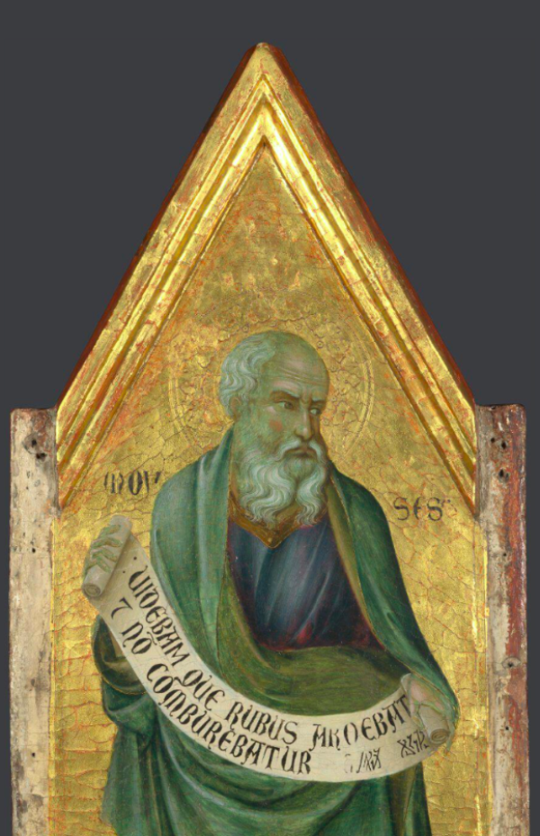 乌戈里诺·内里奥，《摩西》（圣十字祭坛装饰），1325-1328，英国国家美术馆藏