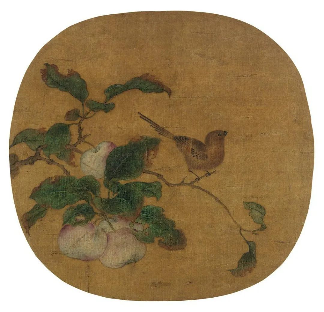 《果熟来禽图团扇》宋 佚名