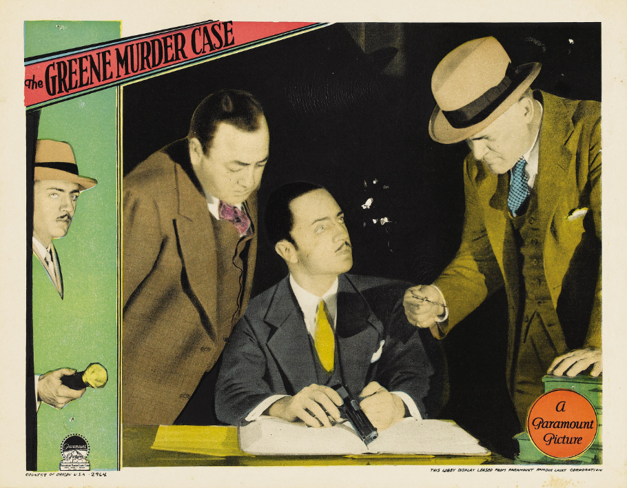 《格林家杀人事件》（1929）海报。