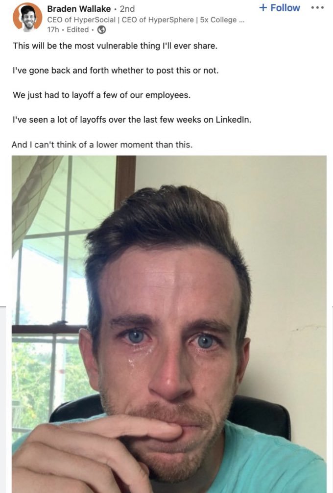 领英CEO推文