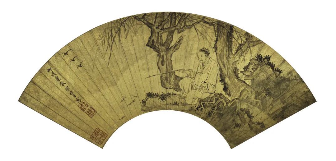 《山水人物图》柳堤萧散 明 谢时臣