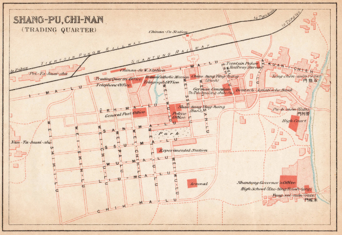 1910年代英文版《济南商埠地图》