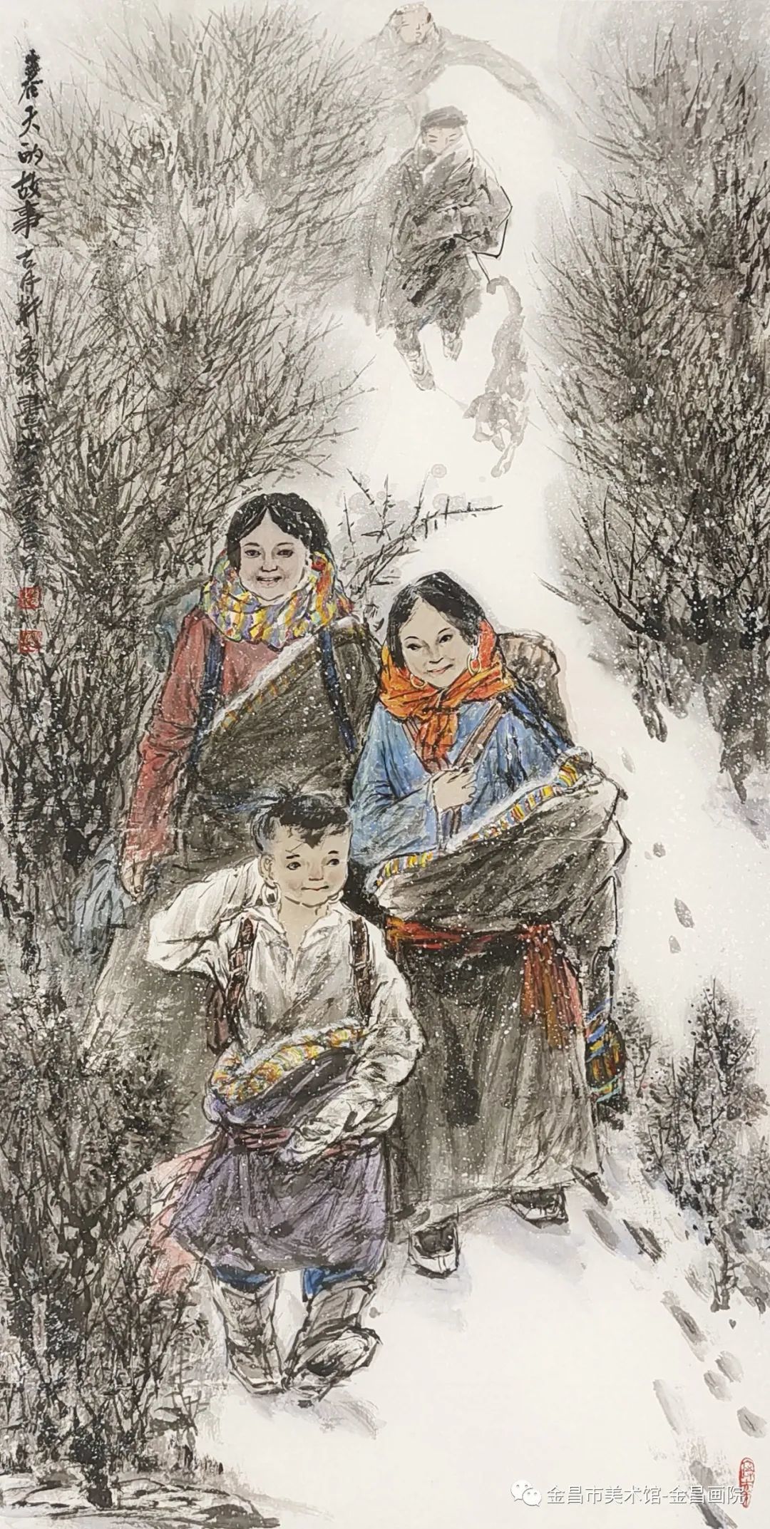 李秀峰《春天的故事》138x69cm