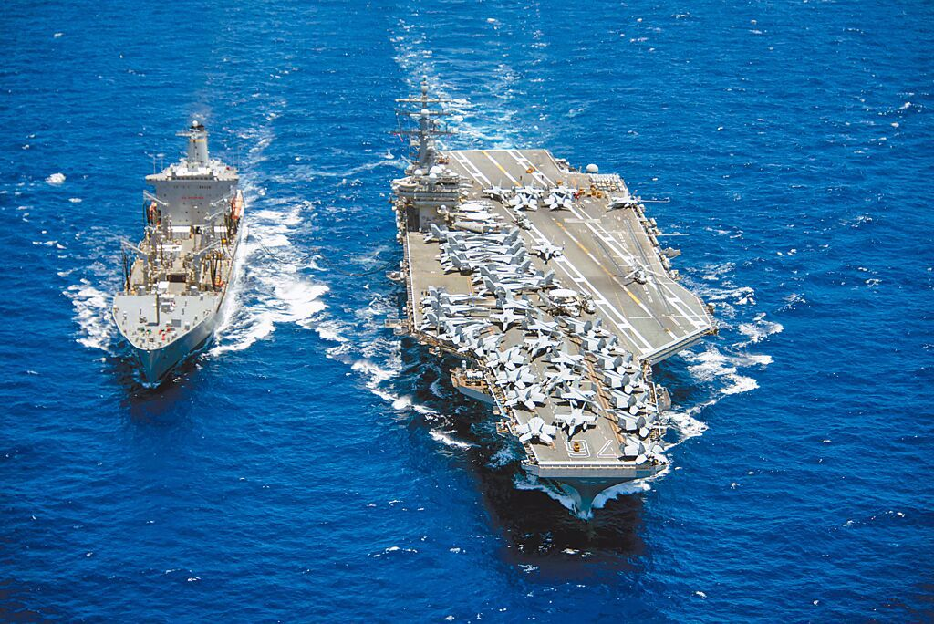 美国海军航空母舰里根号(图摘自美国海军官网)从美国航母的位置观察战
