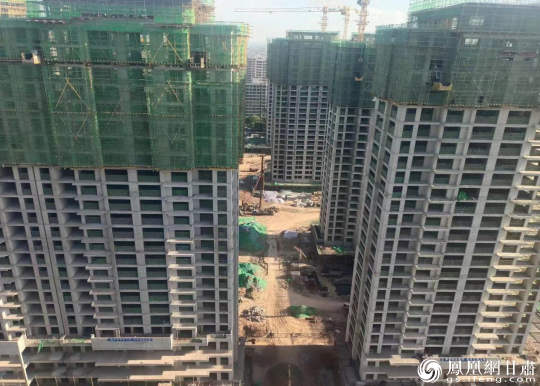 快速建设中的庆阳“城乡新居” 甘肃省城乡集团供图