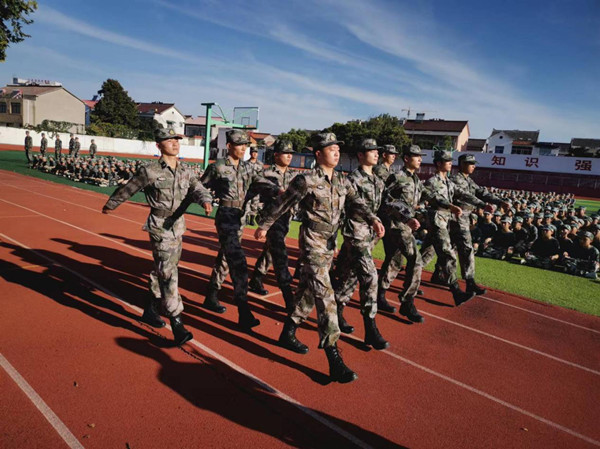 来安县第五中学举行2021,2022级学生军训开营仪式凤凰网安徽_凤凰网