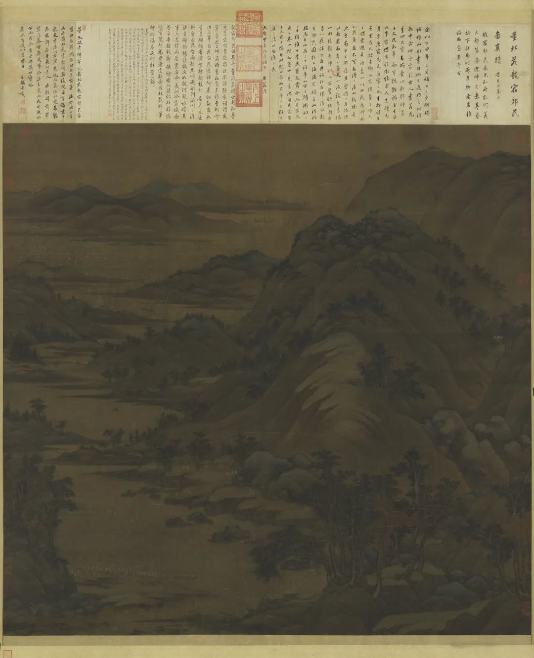 五代南唐 董源 龙宿郊民图 轴(局部) 10.5-11.15(限展)