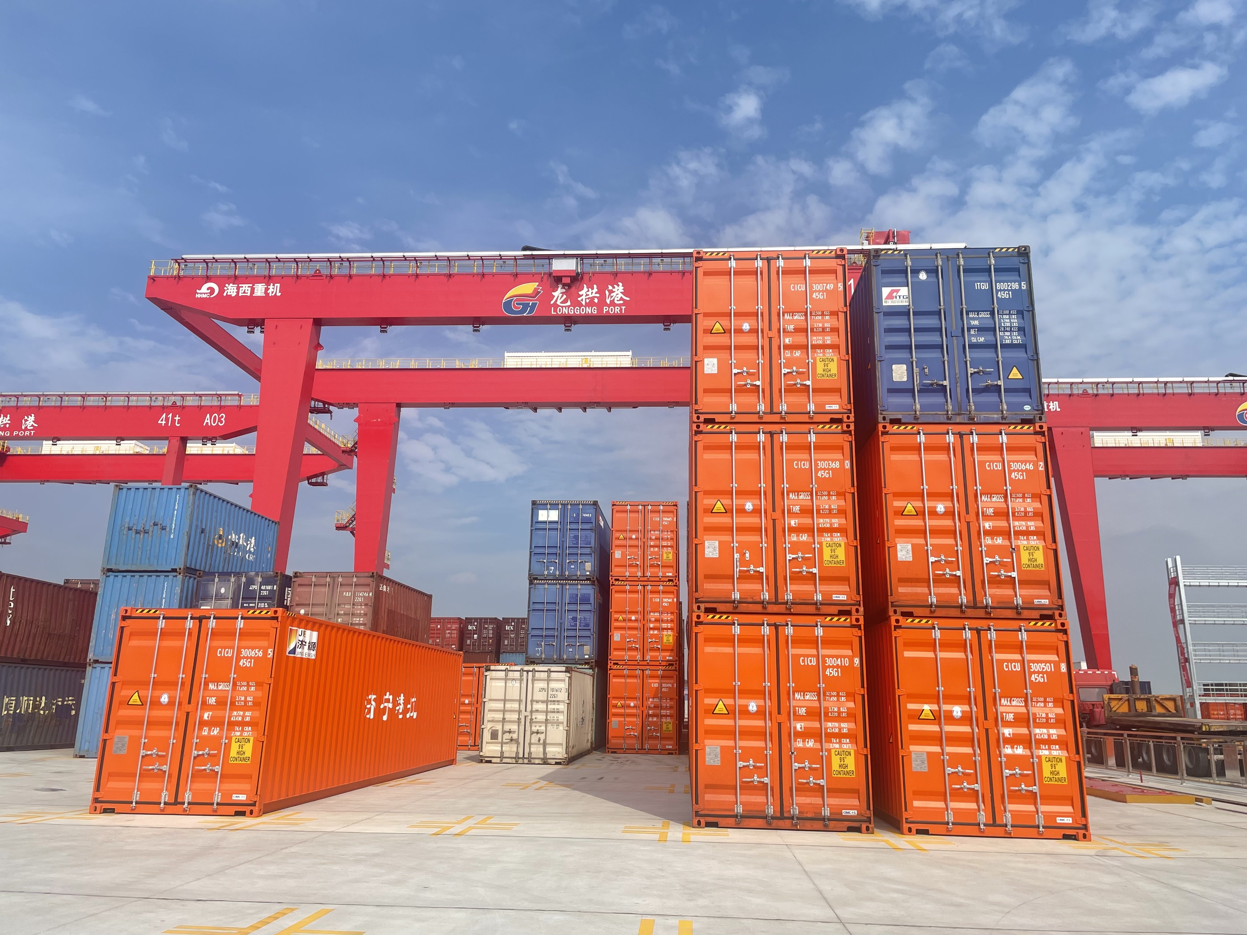 现代港航物流看济宁|龙拱港:立足运河 联通世界 打造智能化集装箱示范港