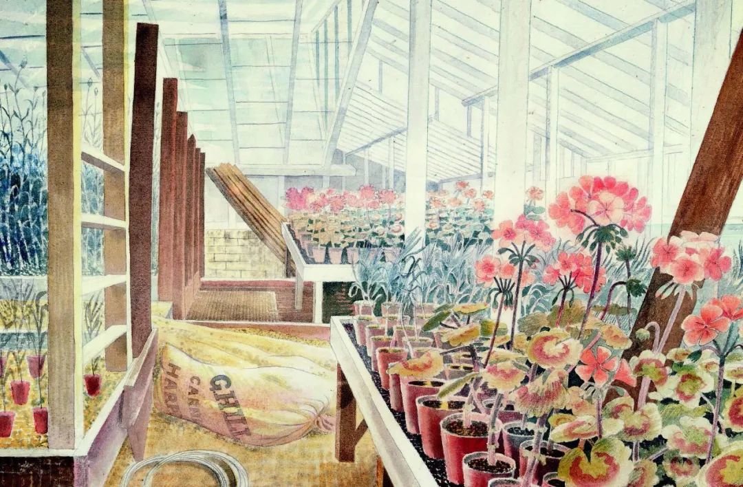 埃里克·勒维利厄斯，《天竺葵和康乃馨》（Geraniums and Carnations），约1938年
