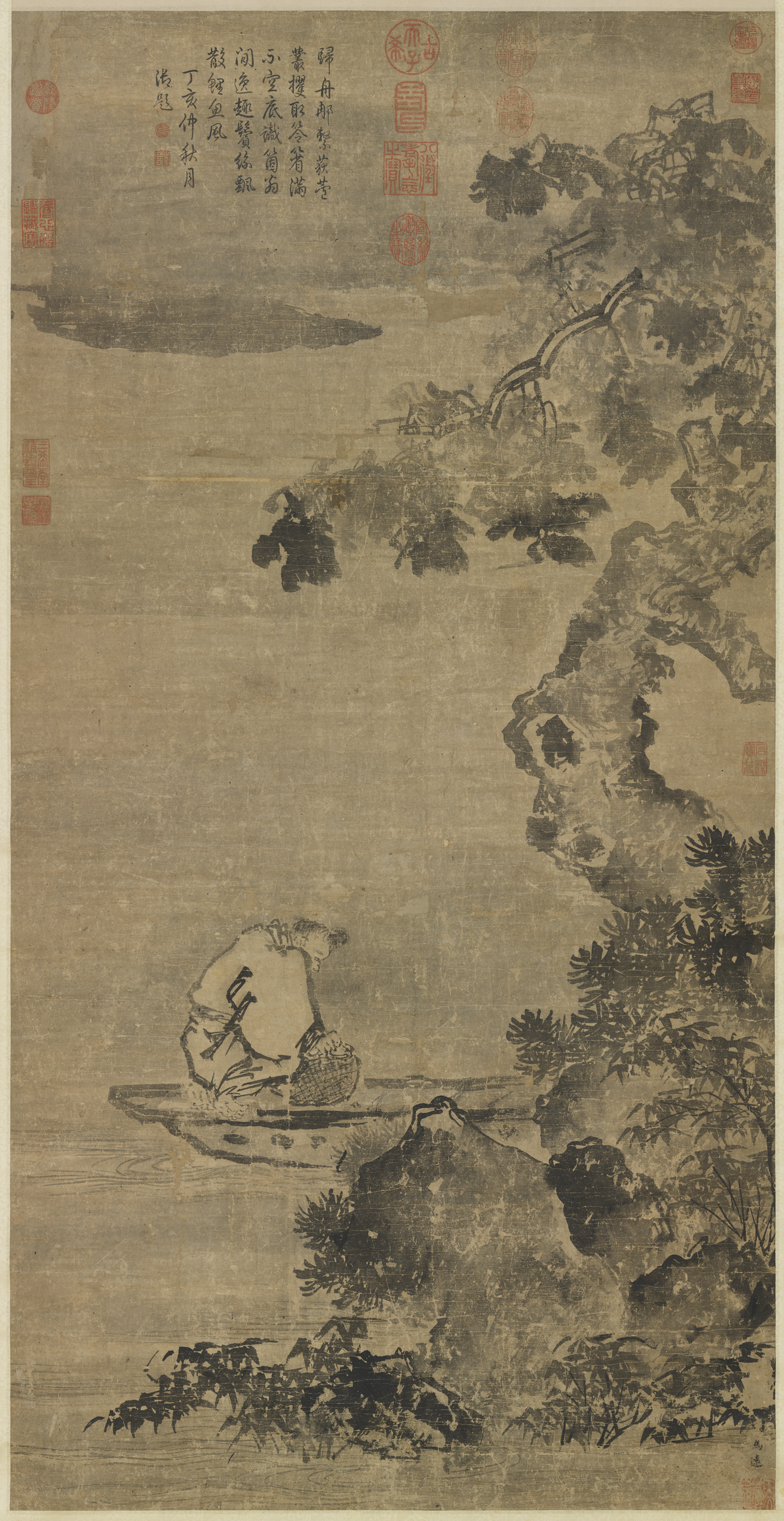 处暑｜故宫藏画里的开渔：秋浦归渔，丛荻闲钓凤凰网山东_凤凰网