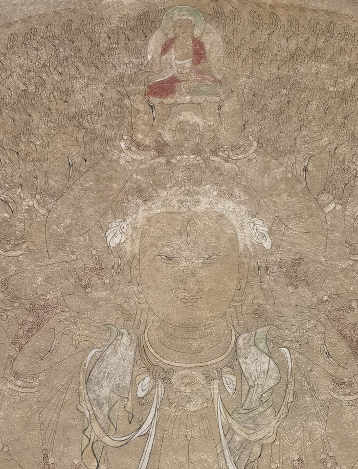 莫高窟元代第3窟《千手千眼观音图》（局部）