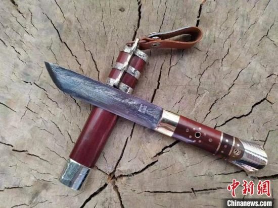 图为保安腰刀 （资料图） 甘肃省非物质文化遗产保护中心供图